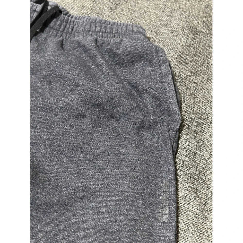 Reebok Mens M Sweatpants Gray Elastic Waist Pockets Casual Lounge